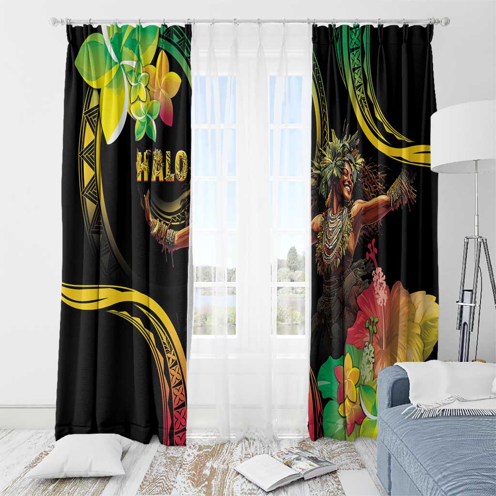 Halo Vanuatu Window Curtain Beautiful Woman Dancing