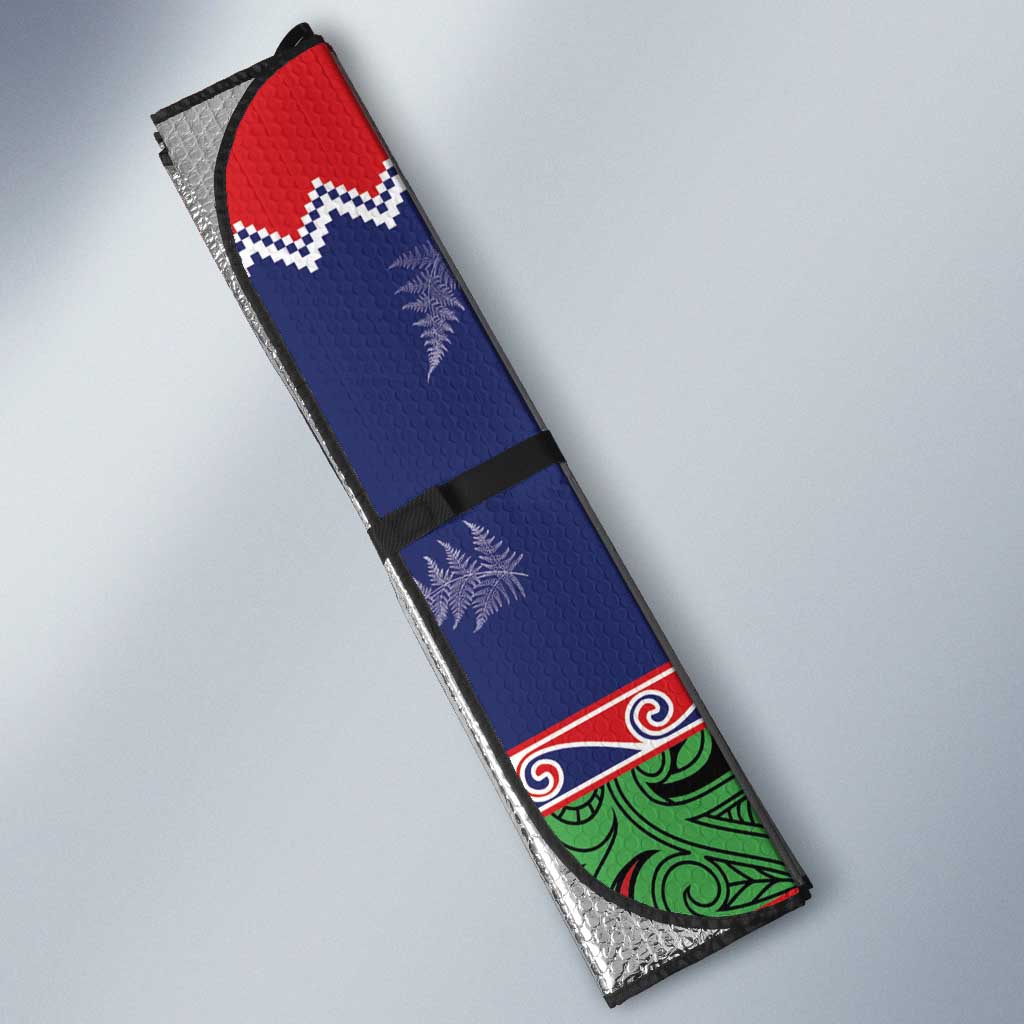 New Zealand Christmas Auto Sun Shade Kiwi-sh You A Merry Christmas - Polynesian Pride