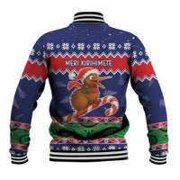 New Zealand Christmas Baseball Jacket Kiwi-sh You A Merry Christmas - Polynesian Pride