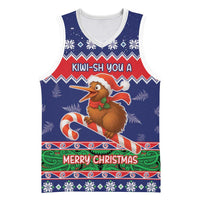 New Zealand Christmas Basketball Jersey Kiwi-sh You A Merry Christmas - Polynesian Pride