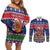 New Zealand Christmas Couples Matching Off Shoulder Short Dress and Long Sleeve Button Shirt Kiwi-sh You A Merry Christmas - Polynesian Pride