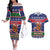 New Zealand Christmas Couples Matching Off The Shoulder Long Sleeve Dress and Hawaiian Shirt Kiwi-sh You A Merry Christmas - Polynesian Pride