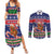 New Zealand Christmas Couples Matching Summer Maxi Dress and Long Sleeve Button Shirt Kiwi-sh You A Merry Christmas - Polynesian Pride