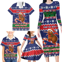 New Zealand Christmas Family Matching Long Sleeve Bodycon Dress and Hawaiian Shirt Kiwi-sh You A Merry Christmas - Polynesian Pride