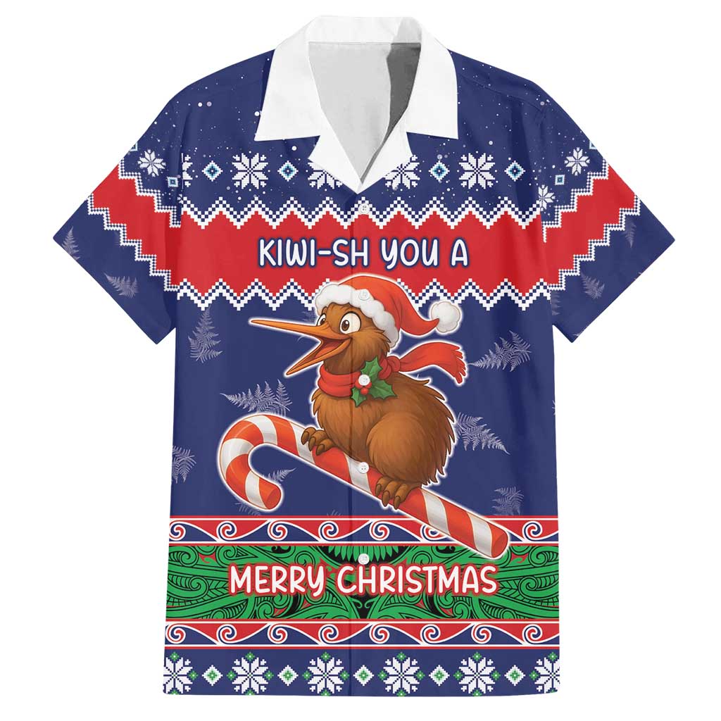 New Zealand Christmas Family Matching Off Shoulder Short Dress and Hawaiian Shirt Kiwi-sh You A Merry Christmas - Polynesian Pride