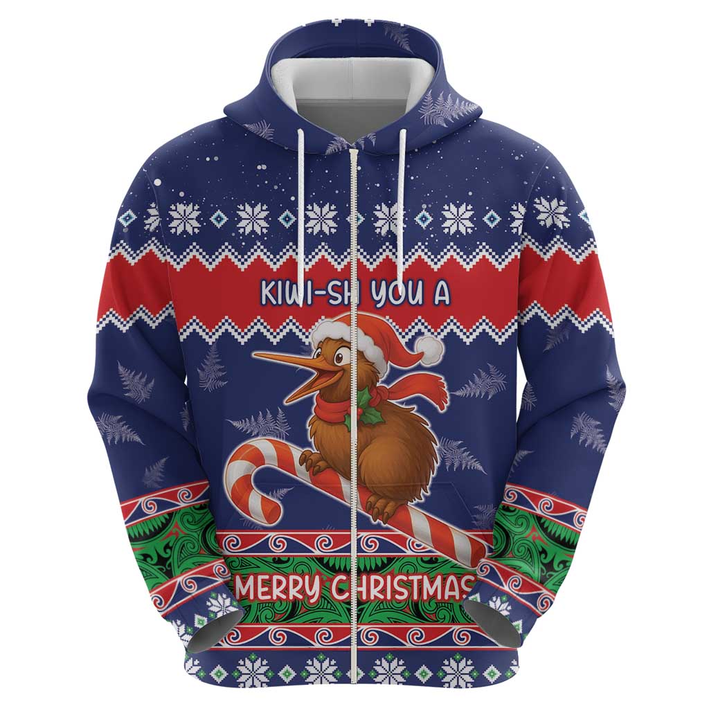New Zealand Christmas Hoodie Kiwi-sh You A Merry Christmas - Polynesian Pride