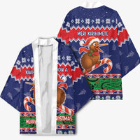 New Zealand Christmas Kimono Kiwi-sh You A Merry Christmas - Polynesian Pride
