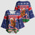 New Zealand Christmas Kimono Sleeve Blouse Kiwi-sh You A Merry Christmas - Polynesian Pride