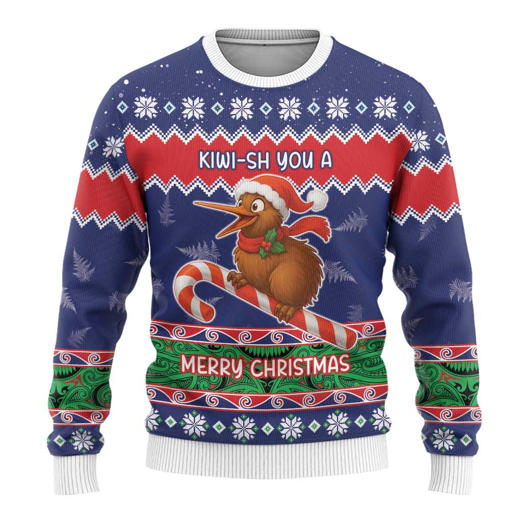 New Zealand Christmas Ugly Christmas Sweater Kiwi-sh You A Merry Christmas - Polynesian Pride