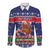 New Zealand Christmas Long Sleeve Button Shirt Kiwi-sh You A Merry Christmas - Polynesian Pride