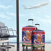 New Zealand Christmas Luggage Cover Kiwi-sh You A Merry Christmas - Polynesian Pride