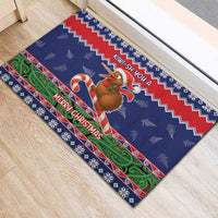 New Zealand Christmas Rubber Doormat Kiwi-sh You A Merry Christmas - Polynesian Pride