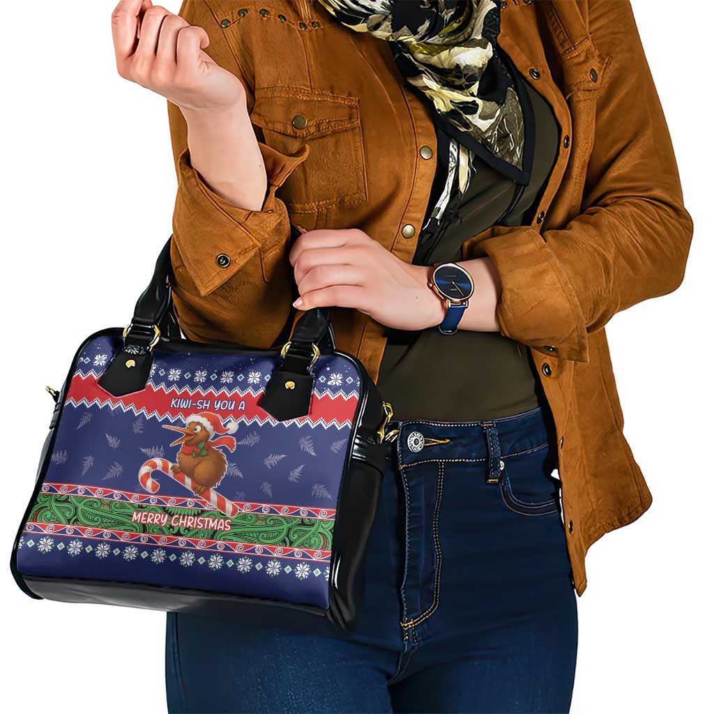 New Zealand Christmas Shoulder Handbag Kiwi-sh You A Merry Christmas - Polynesian Pride
