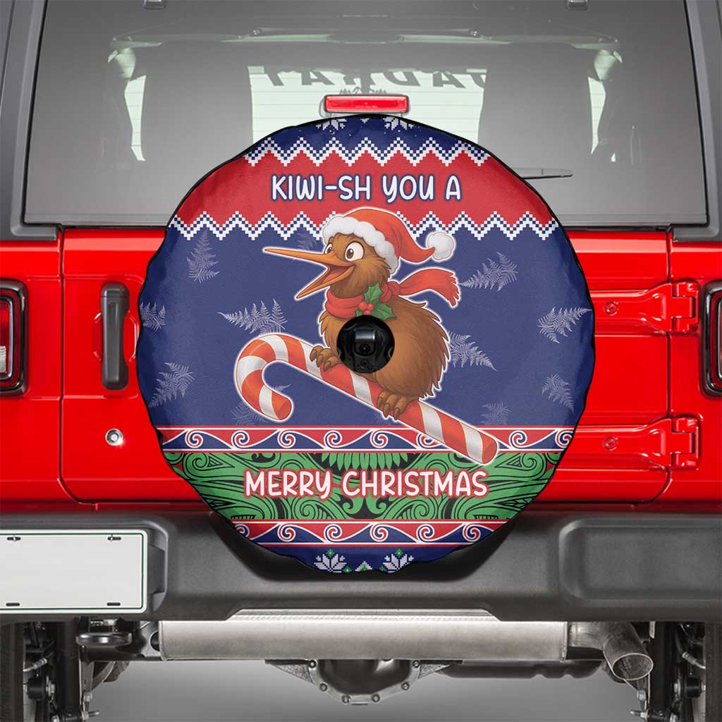 New Zealand Christmas Spare Tire Cover Kiwi-sh You A Merry Christmas - Polynesian Pride