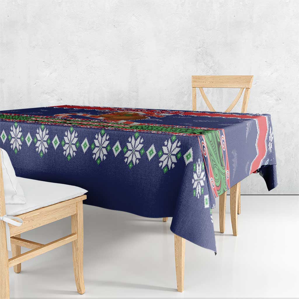 New Zealand Christmas Tablecloth Kiwi-sh You A Merry Christmas - Polynesian Pride