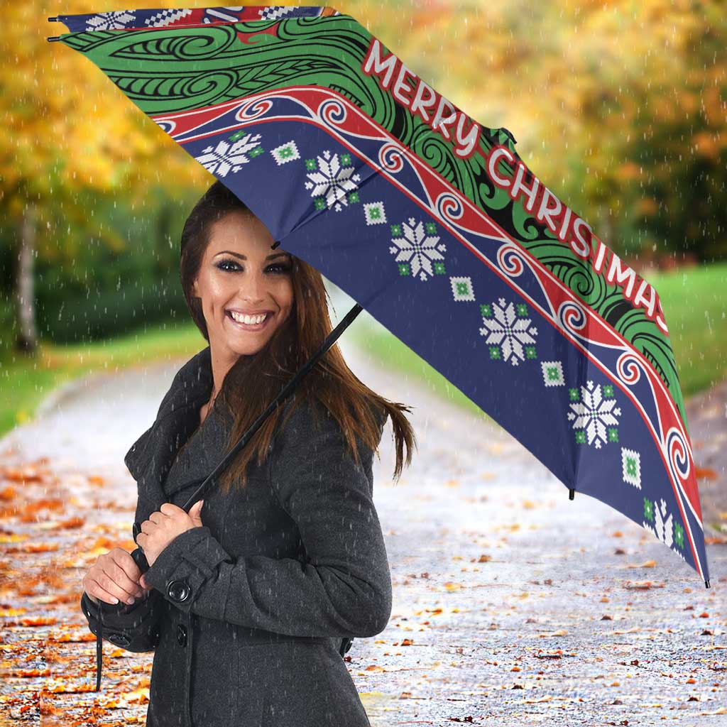 New Zealand Christmas Umbrella Kiwi-sh You A Merry Christmas - Polynesian Pride