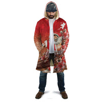 Hawaii Funny Christmas Cloak Santa Surfing With Tapa Pattern - Polynesian Pride