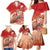 Hawaii Funny Christmas Family Matching Mermaid Dress and Hawaiian Shirt Santa Surfing With Tapa Pattern - Polynesian Pride