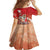 Hawaii Funny Christmas Family Matching Off Shoulder Maxi Dress and Hawaiian Shirt Santa Surfing With Tapa Pattern - Polynesian Pride