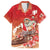 Hawaii Funny Christmas Family Matching Summer Maxi Dress and Hawaiian Shirt Santa Surfing With Tapa Pattern - Polynesian Pride