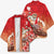 Hawaii Funny Christmas Kimono Santa Surfing With Tapa Pattern - Polynesian Pride