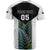 Custom New Zealand Fern Rugby T Shirt World Cup 2023 Paua Shell Maori Pattern LT05 - Polynesian Pride