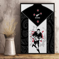 New Zealand Player Rugby Canvas Wall Art World Cup 2023 Maori Pattern LT05 - Polynesian Pride