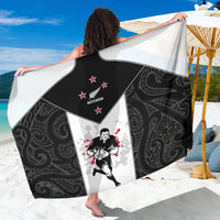 New Zealand Player Rugby Sarong World Cup 2023 Maori Pattern LT05 One Size 44 x 66 inches Black - Polynesian Pride