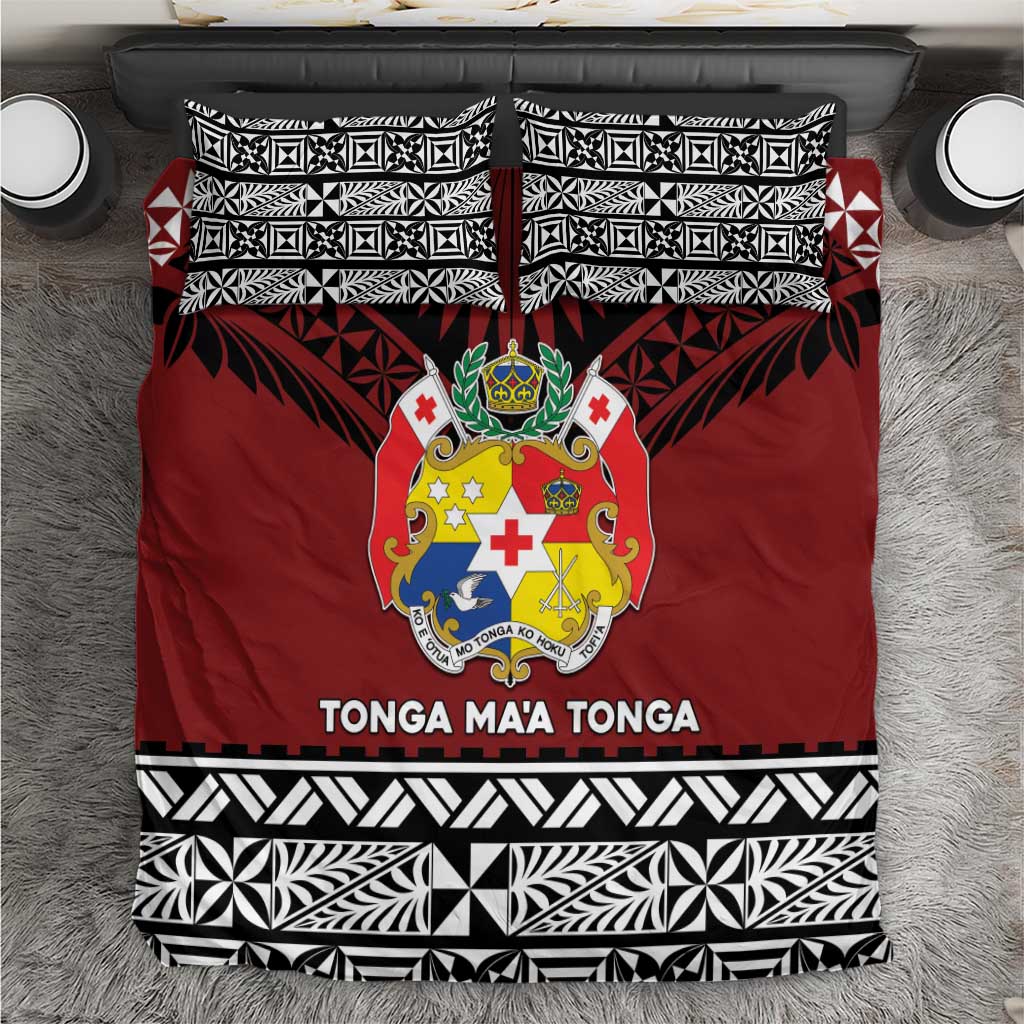 Tonga Constitution Day Bedding Set Tongan Kupesi Ngatu Pattern