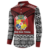 Personalised Tonga Constitution Day Button Sweatshirt Tongan Kupesi Ngatu Pattern LT05 - Polynesian Pride