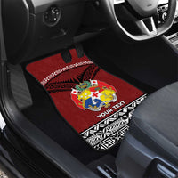Tonga Constitution Day Car Mats Tongan Kupesi Ngatu Pattern LT05 - Polynesian Pride