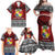 Personalised Tonga Constitution Day Family Matching Off Shoulder Maxi Dress and Hawaiian Shirt Tongan Kupesi Ngatu Pattern