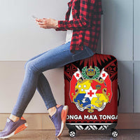 Tonga Constitution Day Luggage Cover Tongan Kupesi Ngatu Pattern LT05 - Polynesian Pride