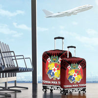 Tonga Constitution Day Luggage Cover Tongan Kupesi Ngatu Pattern LT05 - Polynesian Pride