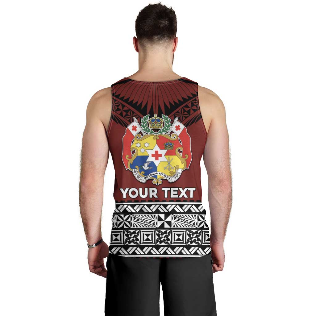 Personalised Tonga Constitution Day Men Tank Top Tongan Kupesi Ngatu Pattern LT05 - Polynesian Pride