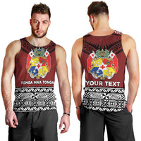 Personalised Tonga Constitution Day Men Tank Top Tongan Kupesi Ngatu Pattern LT05 - Polynesian Pride