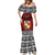 Personalised Tonga Constitution Day Mermaid Dress Tongan Kupesi Ngatu Pattern