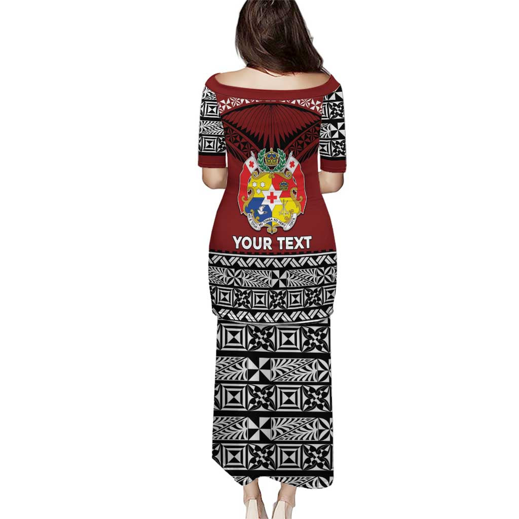 Personalised Tonga Constitution Day Puletasi Tongan Kupesi Ngatu Pattern LT05 - Polynesian Pride