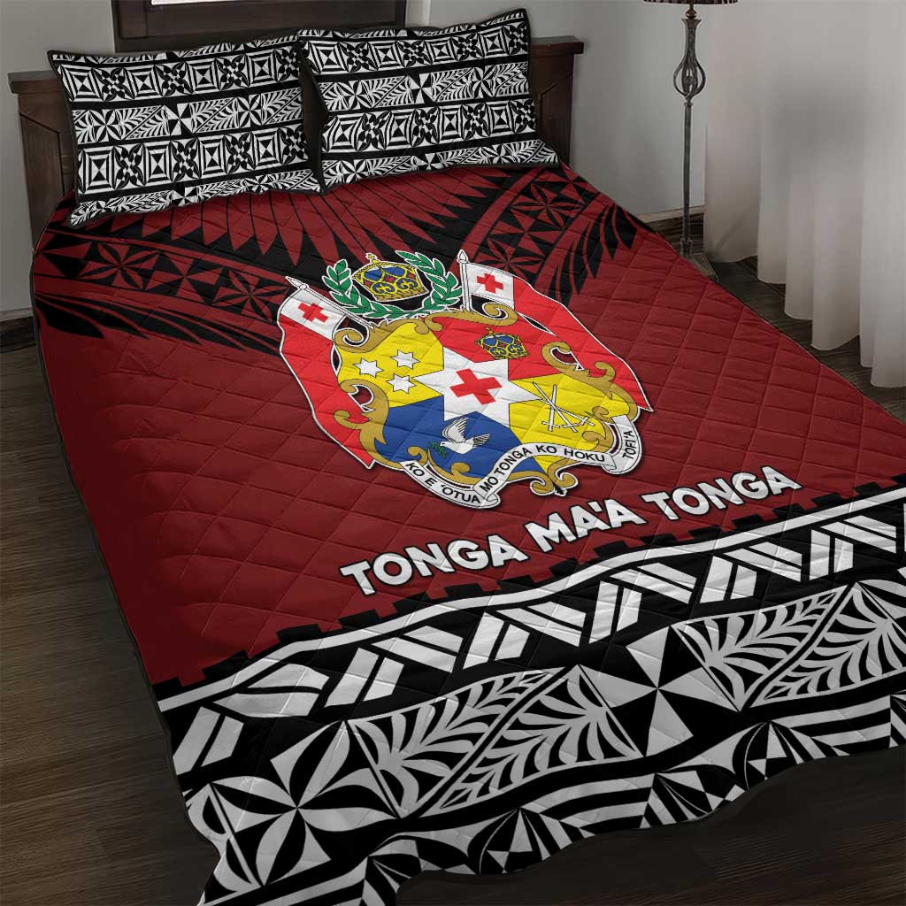 Tonga Constitution Day Quilt Bed Set Tongan Kupesi Ngatu Pattern