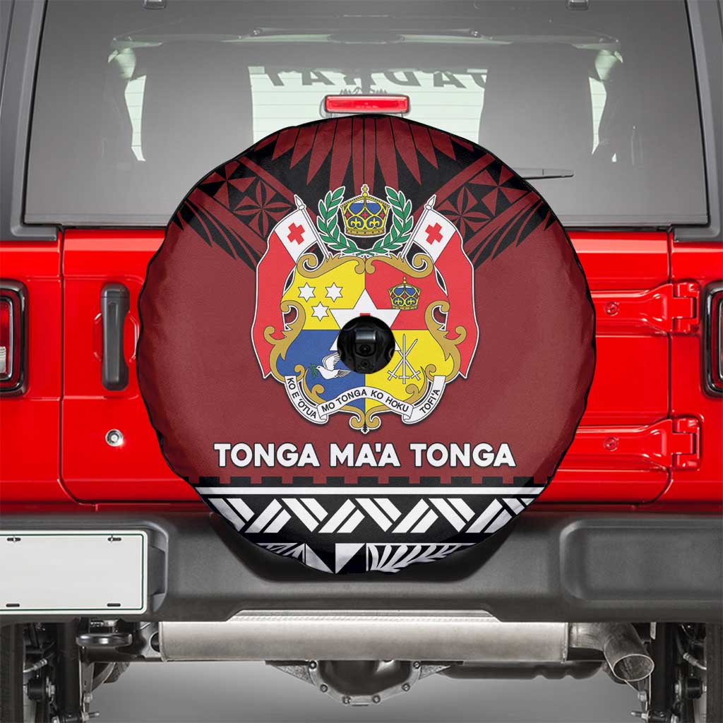 Tonga Constitution Day Spare Tire Cover Tongan Kupesi Ngatu Pattern LT05 - Polynesian Pride