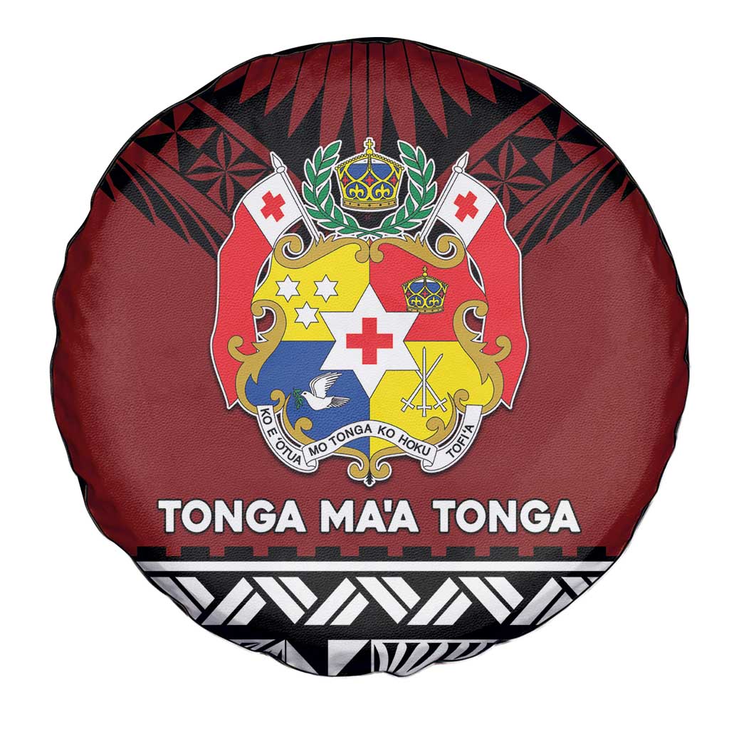 Tonga Constitution Day Spare Tire Cover Tongan Kupesi Ngatu Pattern LT05 - Polynesian Pride