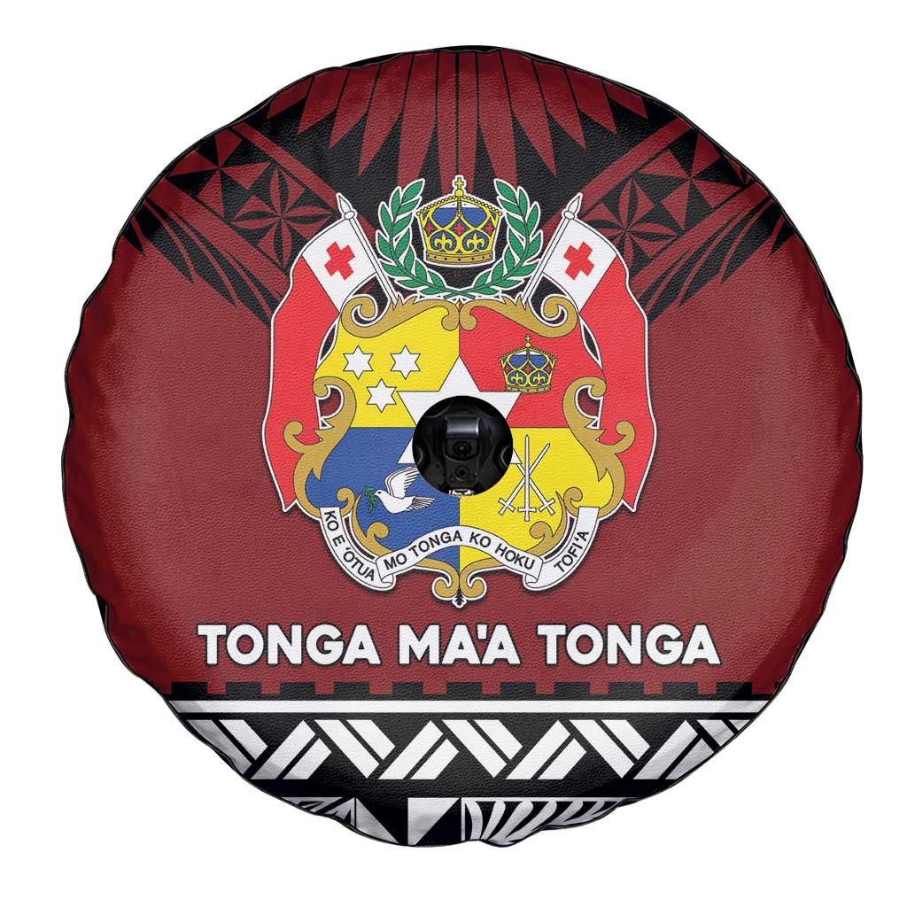 Tonga Constitution Day Spare Tire Cover Tongan Kupesi Ngatu Pattern LT05 - Polynesian Pride