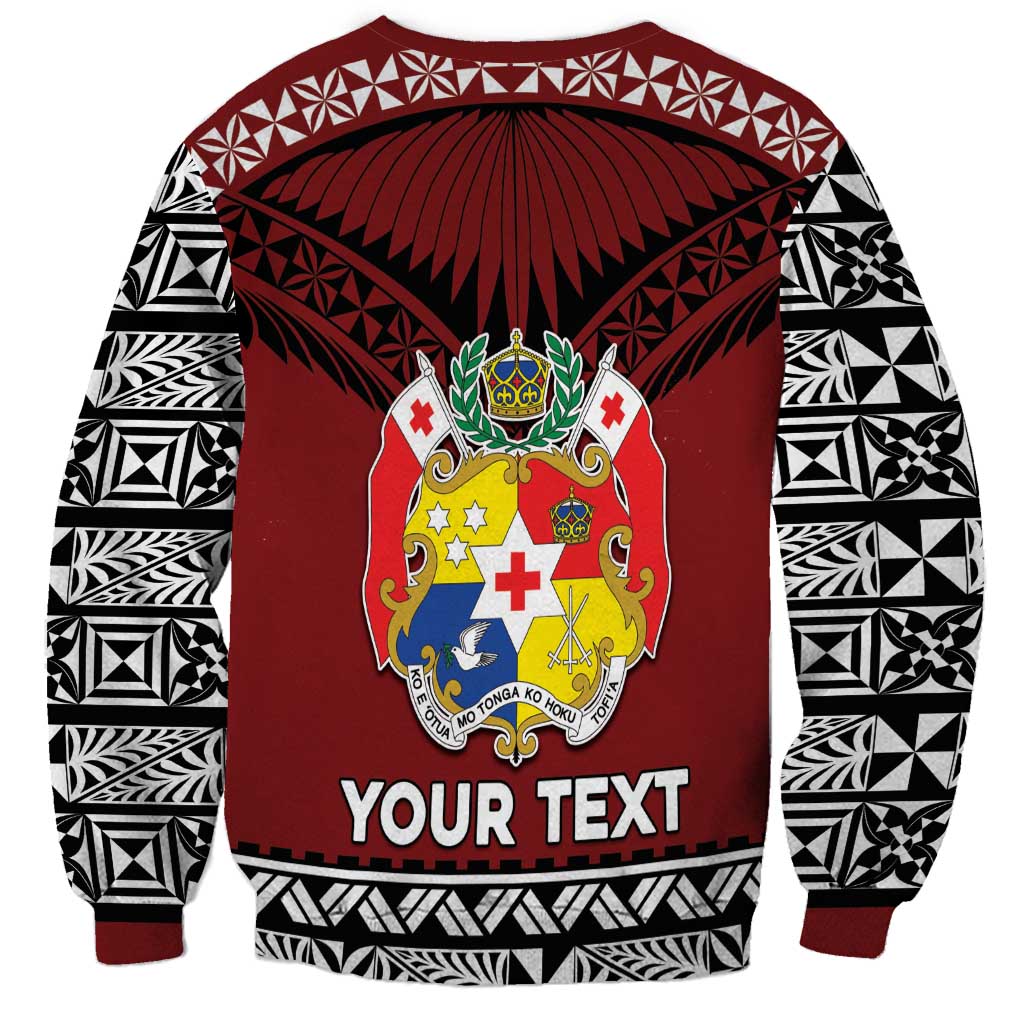 Personalised Tonga Constitution Day Sweatshirt Tongan Kupesi Ngatu Pattern LT05 - Polynesian Pride