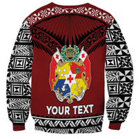 Personalised Tonga Constitution Day Sweatshirt Tongan Kupesi Ngatu Pattern LT05 - Polynesian Pride