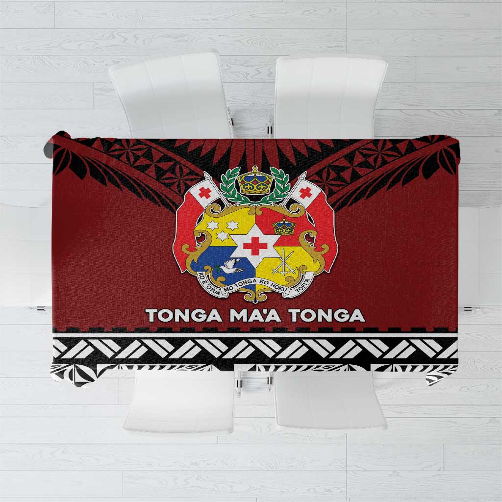 Tonga Constitution Day Tablecloth Tongan Kupesi Ngatu Pattern