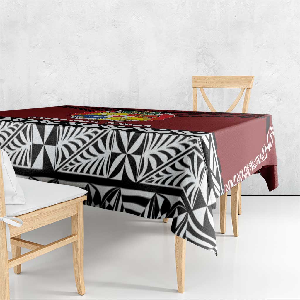 Tonga Constitution Day Tablecloth Tongan Kupesi Ngatu Pattern LT05 - Polynesian Pride
