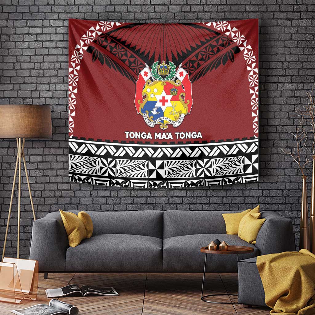 Tonga Constitution Day Tapestry Tongan Kupesi Ngatu Pattern