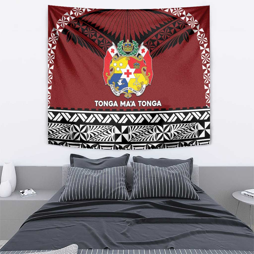 Tonga Constitution Day Tapestry Tongan Kupesi Ngatu Pattern