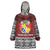 Personalised Tonga Constitution Day Wearable Blanket Hoodie Tongan Kupesi Ngatu Pattern