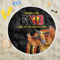 Papua New Guinea Tok Pisin Wik Beach Blanket Land Of The Unexpected LT05 One Size 150cm Black - Polynesian Pride